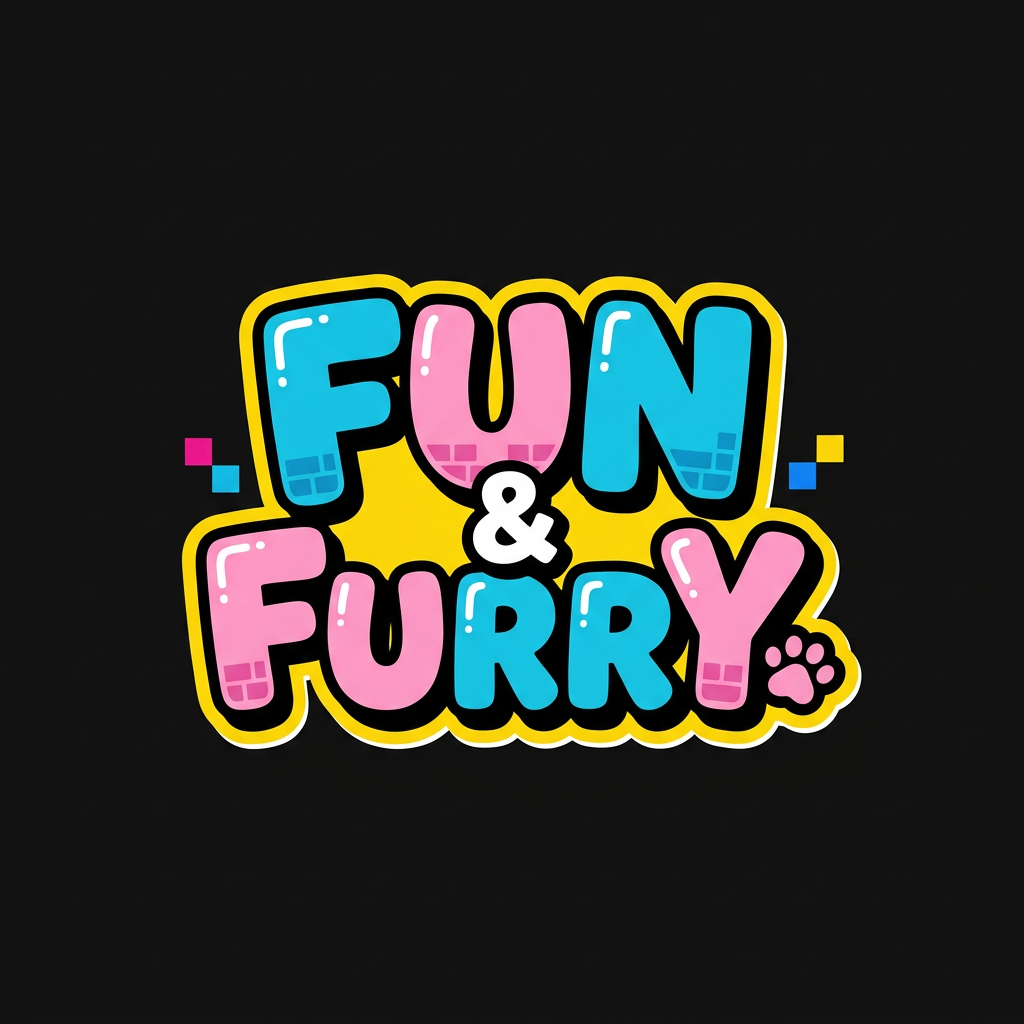 Fun & Furry collection typography icon