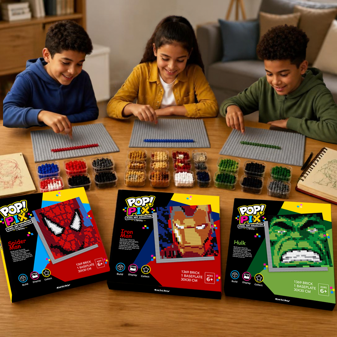 POP! PIX Iron Man — Pixel Art Building Kit
