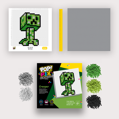 POP! PIX Creeper— Pixel Art Building Kit