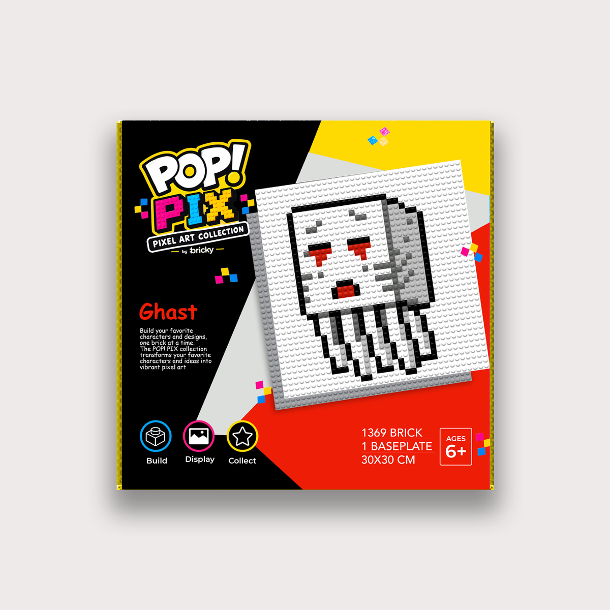 POP! PIX Ghast— Pixel Art Building Kit