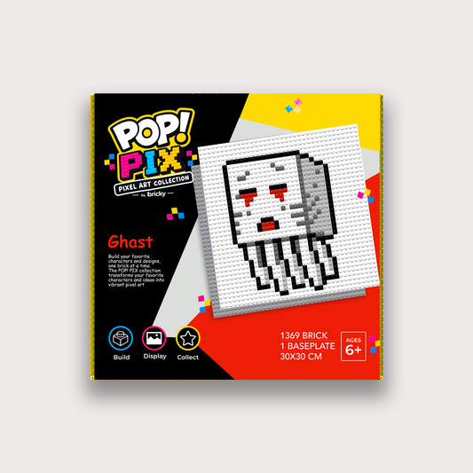 POP! PIX Ghast— Pixel Art Building Kit