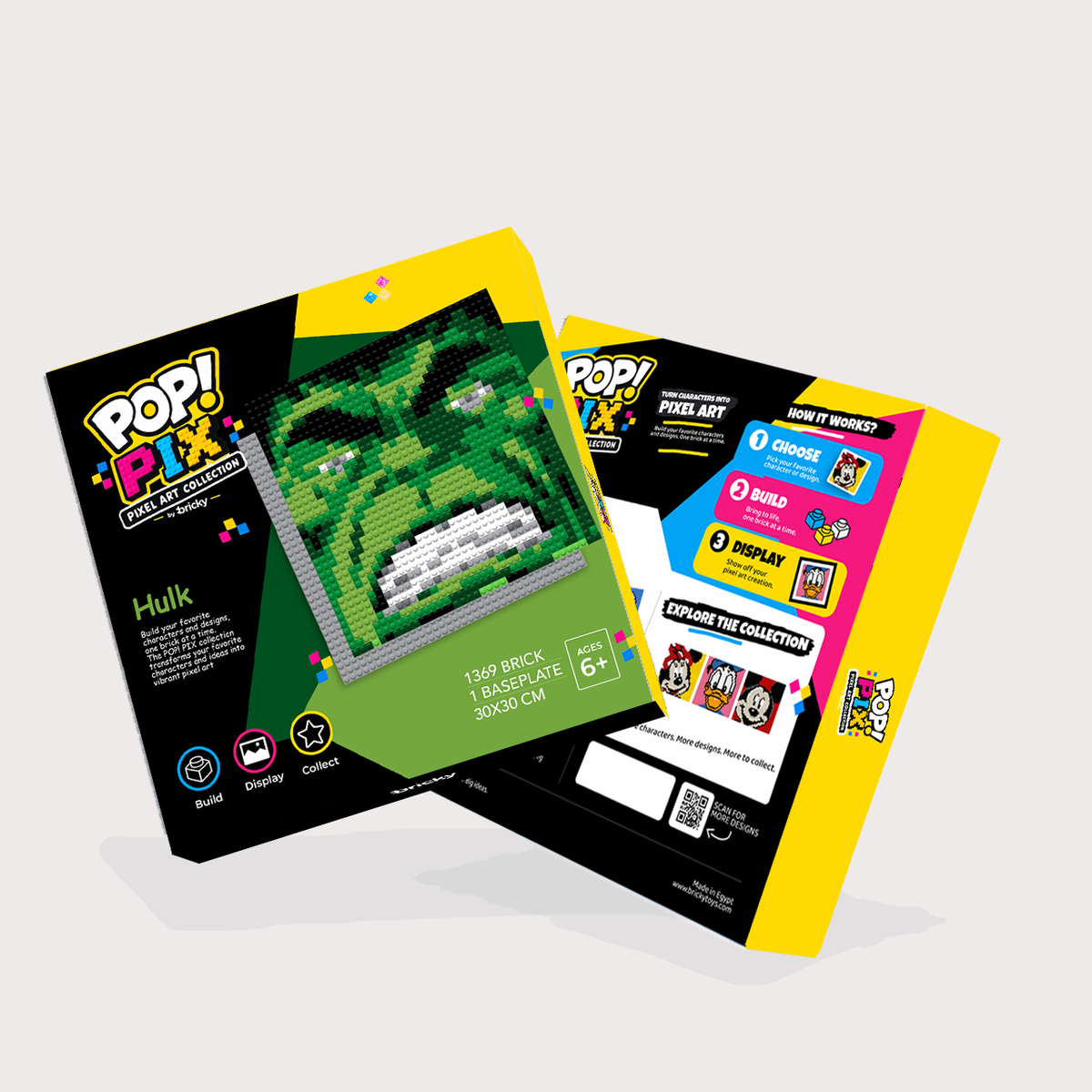 POP! PIX Hulk — Pixel Art Building Kit
