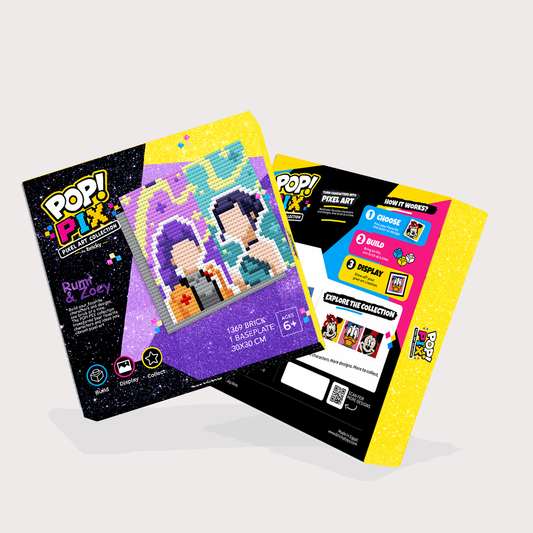 POP! PIX Split Rumi & Zoey — Pixel Art Building Kit