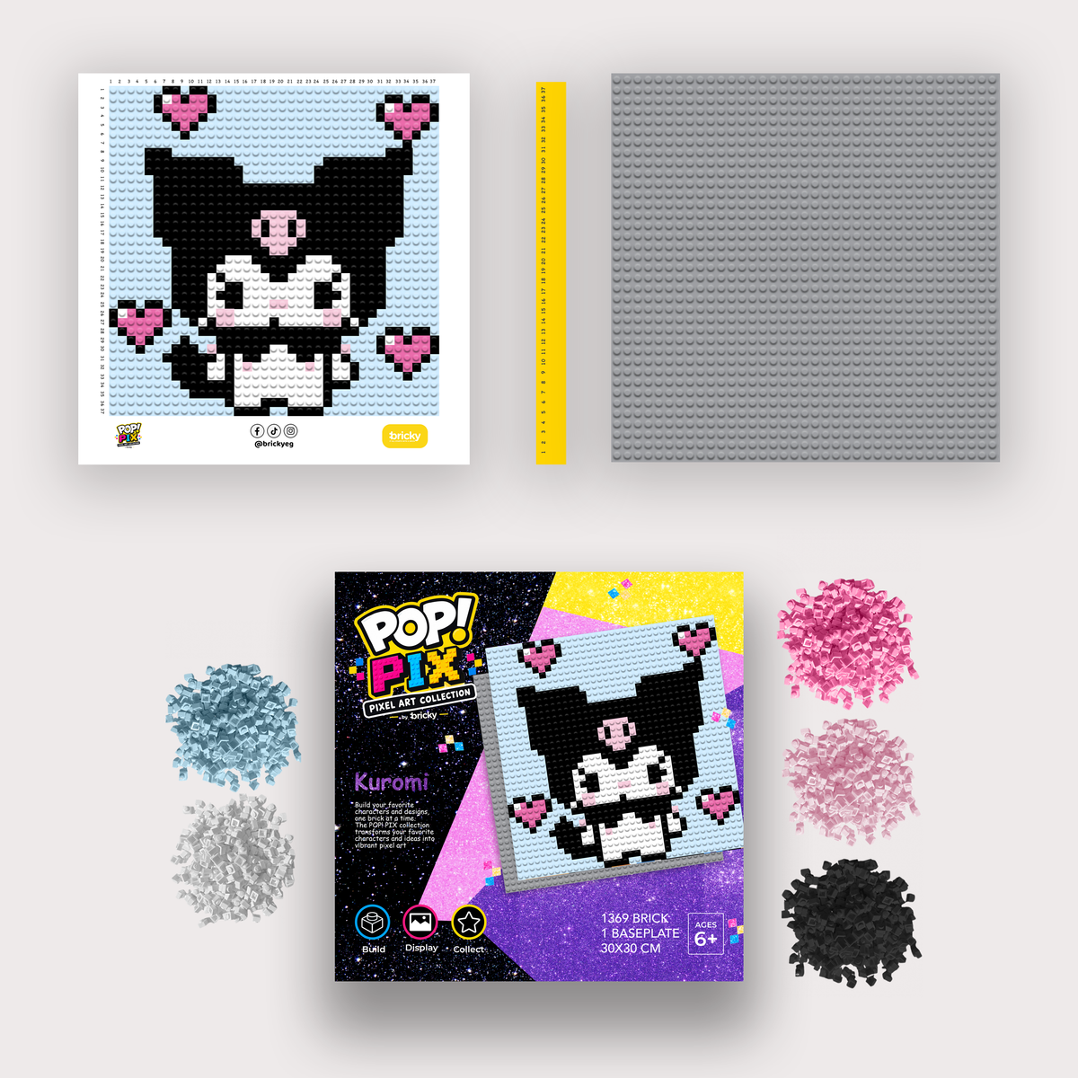 POP! PIX Kuromi — Pixel Art Building Kit