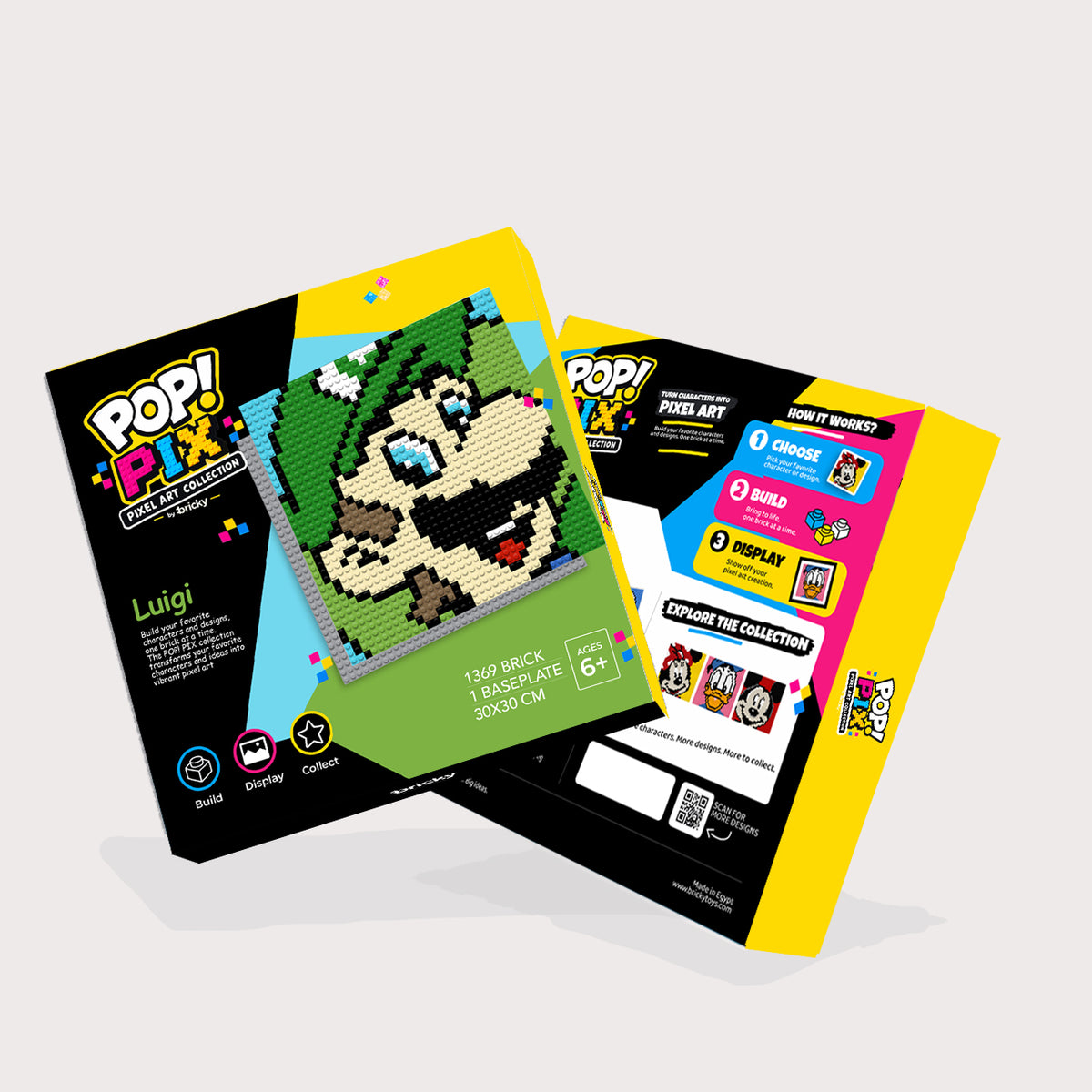 POP! PIX Luigi— Pixel Art Building Kit