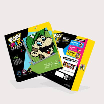 POP! PIX Luigi— Pixel Art Building Kit