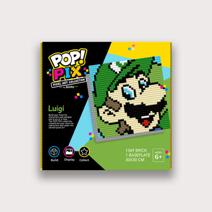 POP! PIX Luigi— Pixel Art Building Kit
