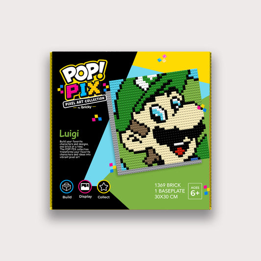 POP! PIX Luigi— Pixel Art Building Kit