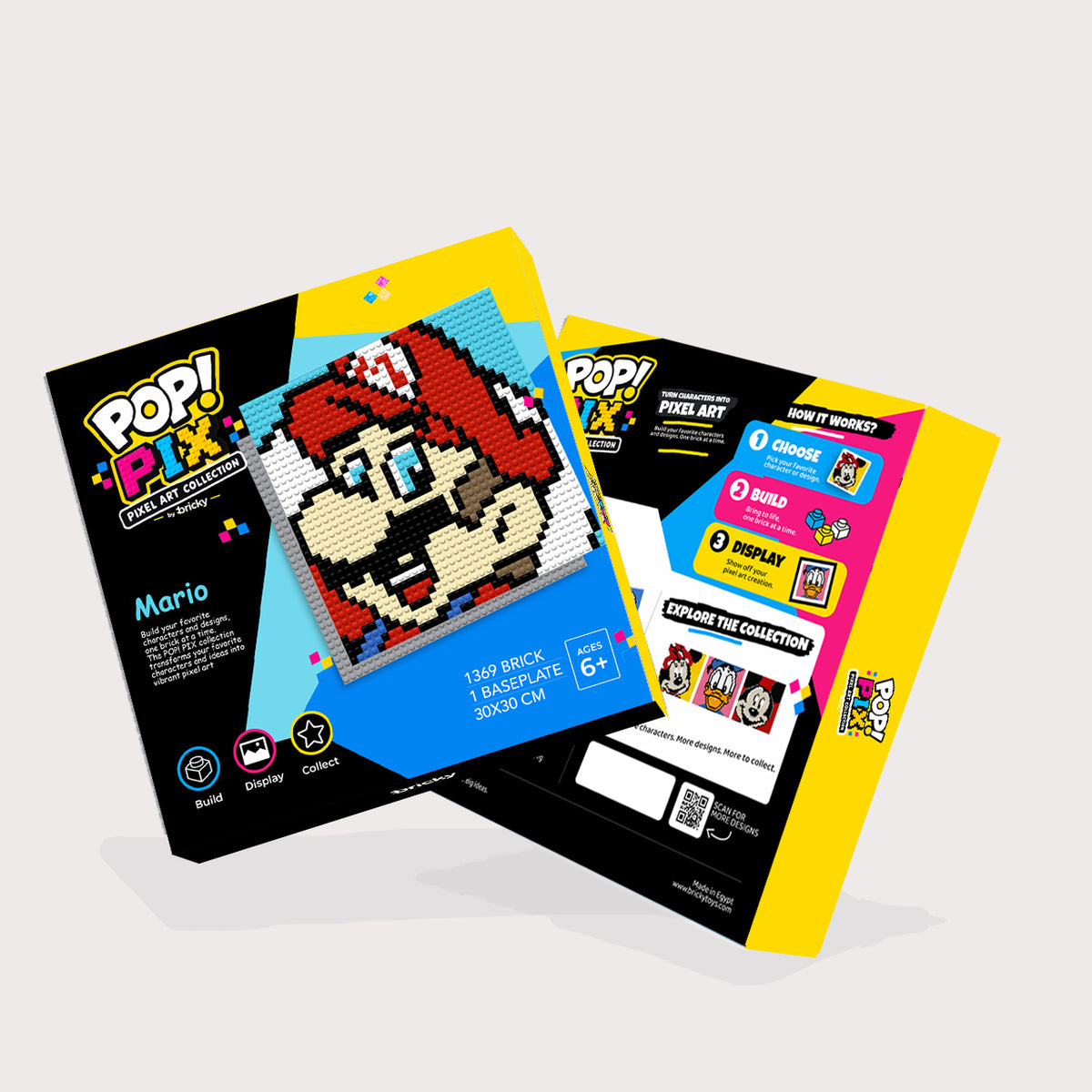 POP! PIX Mario— Pixel Art Building Kit