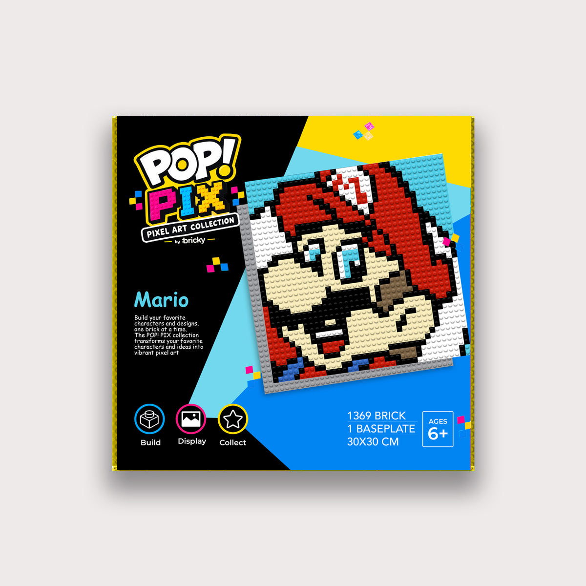 POP! PIX Mario— Pixel Art Building Kit