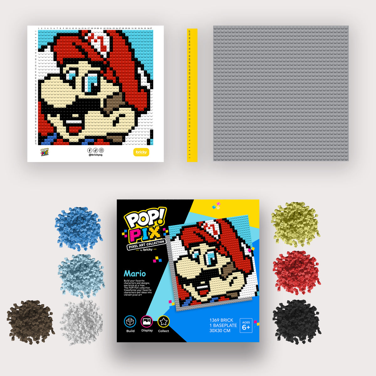 POP! PIX Mario— Pixel Art Building Kit