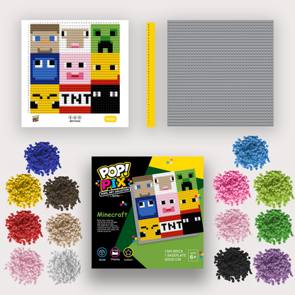 POP! PIX Minecraft— Pixel Art Building Kit