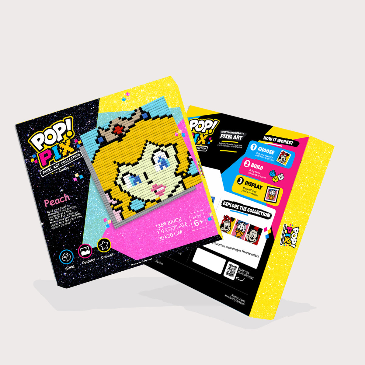 POP! PIX Princess Peach — Pixel Art Building Kit