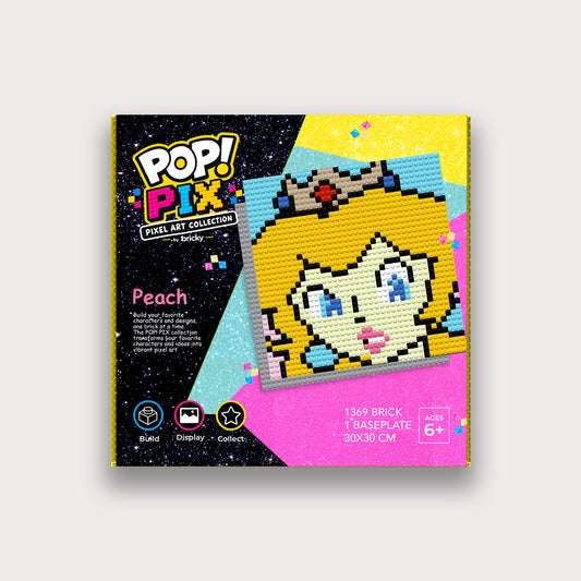 POP! PIX Princess Peach — Pixel Art Building Kit