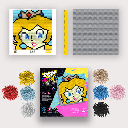 POP! PIX Princess Peach — Pixel Art Building Kit