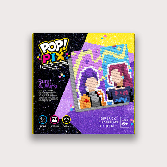 POP! PIX Split Rumi & Mira — Pixel Art Building Kit