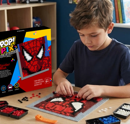 POP! PIX Spider-Man — Pixel Art Building Kit