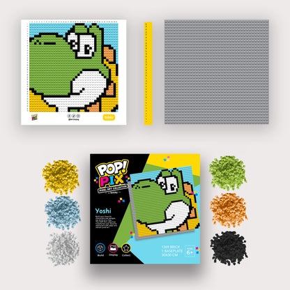 POP! PIX Yoshi— Pixel Art Building Kit