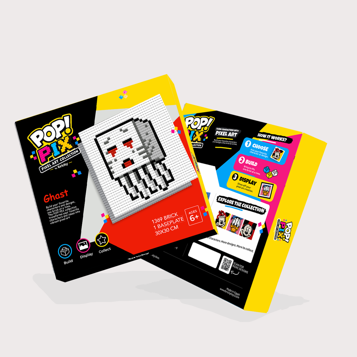 POP! PIX Ghast— Pixel Art Building Kit