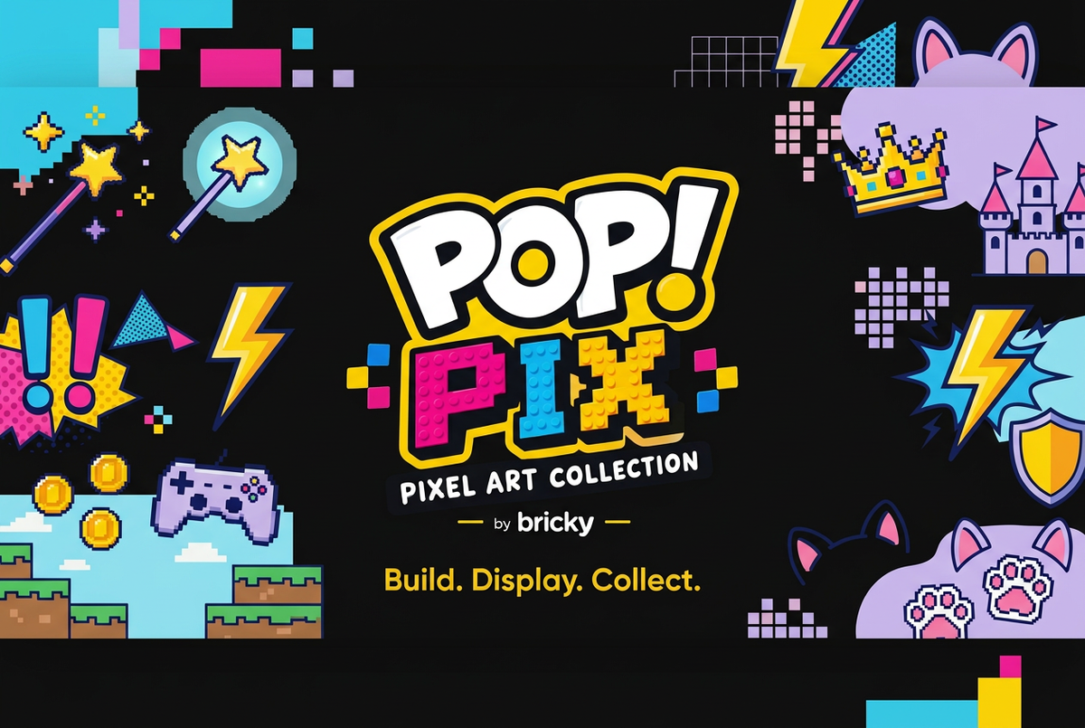 POP! PIX banner with colorful icons on black
